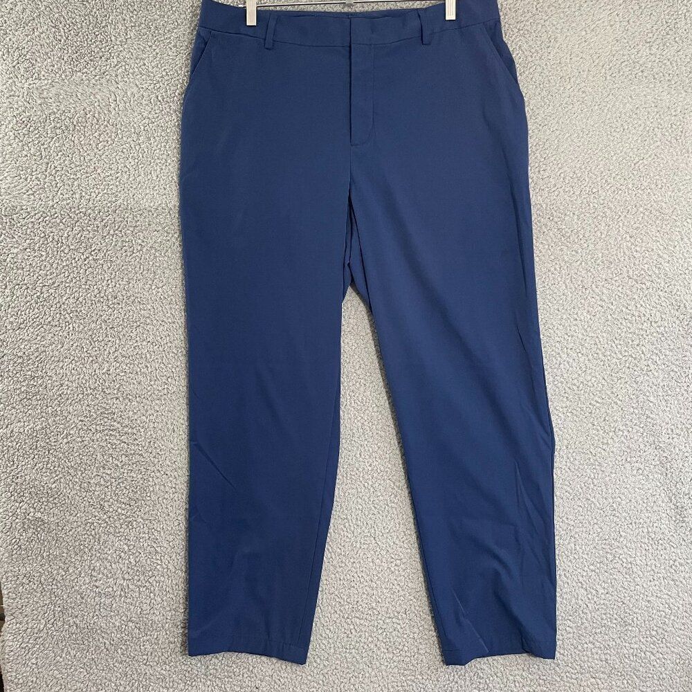 Medelita Performance Pants Men‎ 36x29 Navy Flat Front Chino